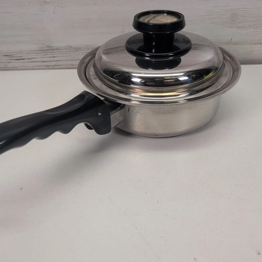 Kitchen Craft by West Bend 1‎ qt. Stainless Steel Saucepan with Steam Vent Lid.